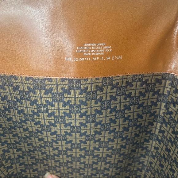 NWOB Tory Burch 'Derby' Leather Riding Boots In Saddle Brown - Size 8.5 - Picture 13 of 16